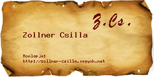 Zollner Csilla névjegykártya